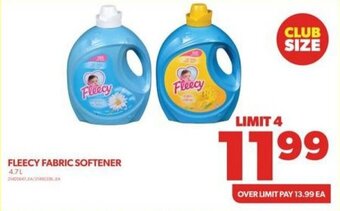 Real Canadian Superstore FLEECY FABRIC SOFTENER 4.7L offer