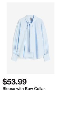 H&M Blouse with bow collar offer