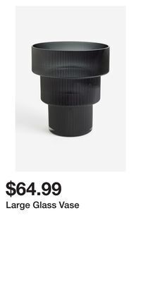 H&M Large glass vase offer
