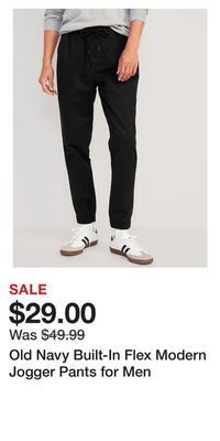 Old Navy Old navy built-in flex modern jogger pants for men offer