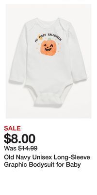Old Navy Old navy unisex long-sleeve graphic bodysuit for baby offer