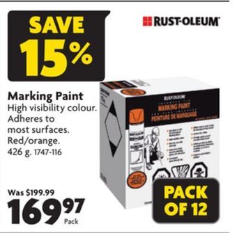 Home Hardware Marking paint offer