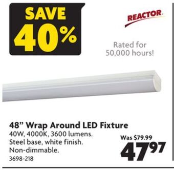 Home Hardware 48 wrap around led fixture offer