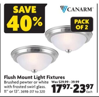 Home Hardware Flush mount light fixtures offer