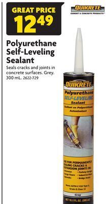 Home Hardware Polyurethane self-leveling sealant offer