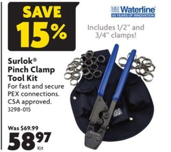 Home Hardware Surlok pinch clamp tool kit offer