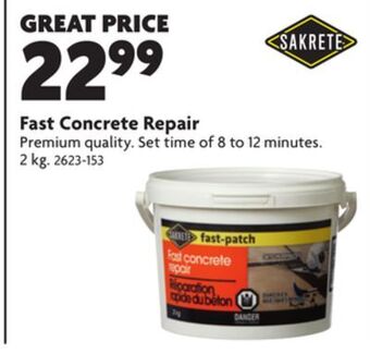 Home Hardware Fast concrete repair offer