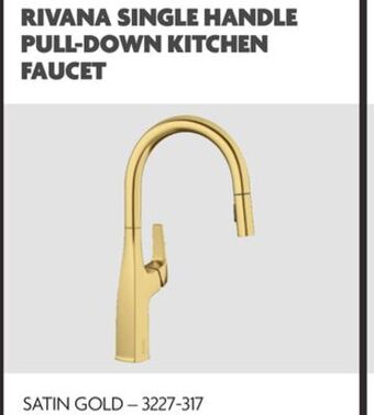 Home Hardware Rivana single handle pull-down kitchen faucet offer