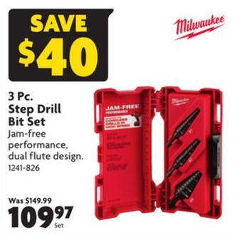 Home Hardware 3 pc. step drill bit set offer