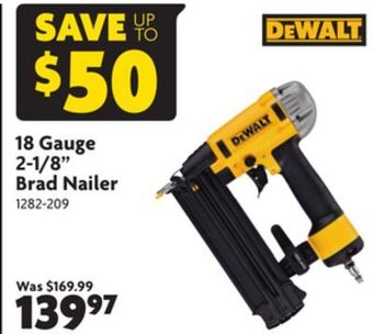 Home Hardware 18 gauge 2-1/8 brad nailer offer