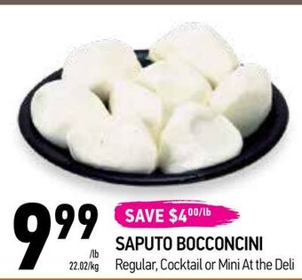 Coppa's Fresh Market Saputo bocconcini offer