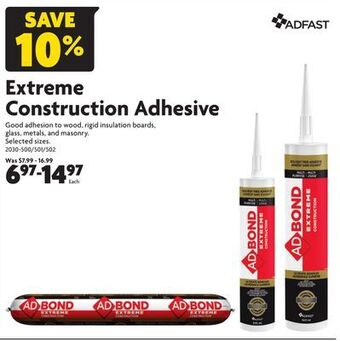 Home Hardware Extreme construction adhesive offer