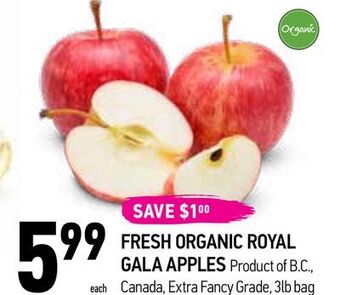 Coppa's Fresh Market Fresh organic royal gala apples offer
