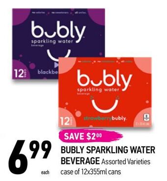 Coppa's Fresh Market Bubly sparkling water beverage offer