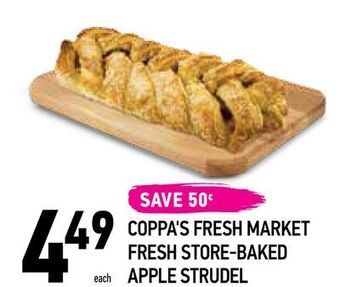 Coppa's Fresh Market Coppa's fresh market fresh store-baked apple strudel offer
