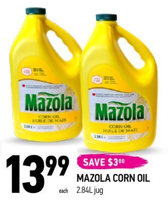 Coppa's Fresh Market Mazola corn oil offer