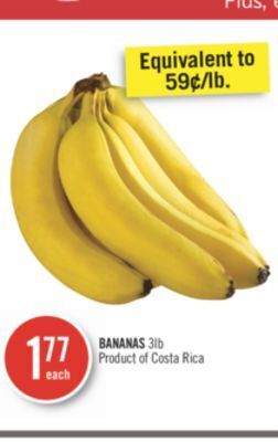 Shoppers Drug Mart Bananas offer
