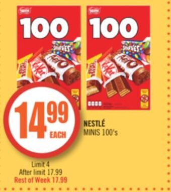 Shoppers Drug Mart Nestlé minis offer