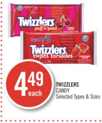 Shoppers Drug Mart Twizzlers candy offer