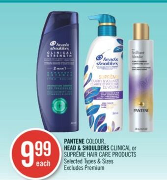 Shoppers Drug Mart Pantene colour, head & shoulders clinical or suprême hair care products offer