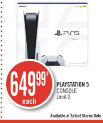 Shoppers Drug Mart Playstation 5 console offer