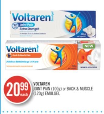 Shoppers Drug Mart Voltaren joint pain (100g) or back & muscle offer