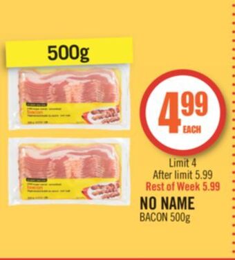 Shoppers Drug Mart No name bacon offer