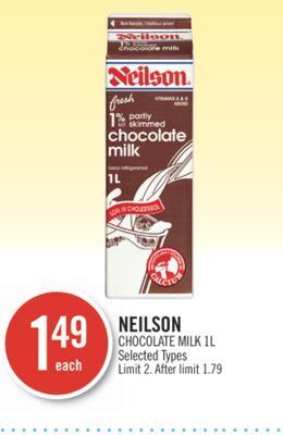 Shoppers Drug Mart Neilson chocolate milk offer