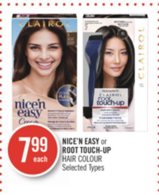 Shoppers Drug Mart Nice'n easy or root touch-up hair colour offer