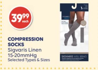 Wellwise by Shoppers Compression socks sigvaris linen offer