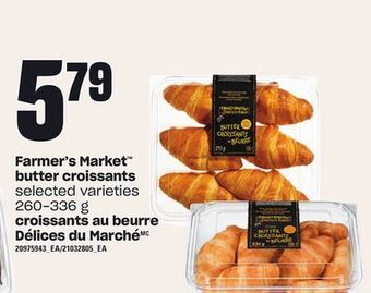 Independent City Market Croissants au beurre délices du marché, 260-336 g offer