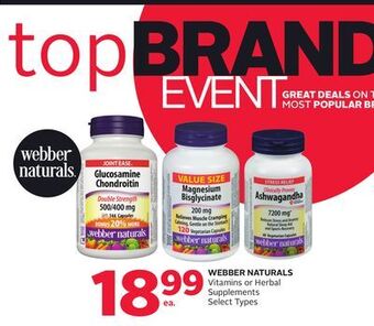 Rexall Webber naturals vitamins or herbal supplements offer