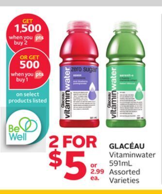 Rexall Glacéau vitaminwater offer