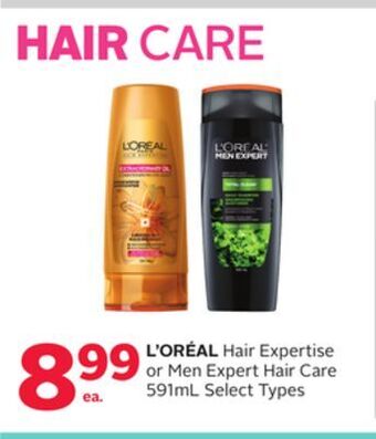 Rexall L'oréal hair expertise or men expert hair care offer