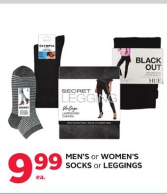 Rexall Men's or women's socks or leggings offer