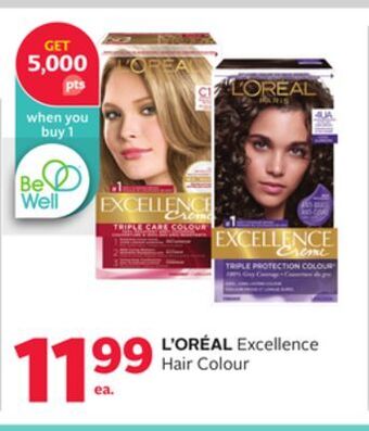 Rexall L' oréal excellence hair colour offer