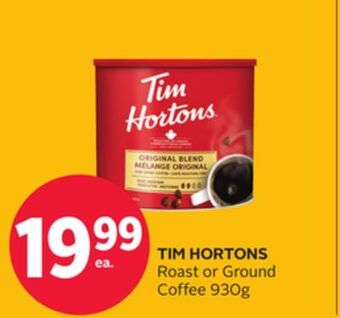Rexall Tim hortons roast or ground coffee offer