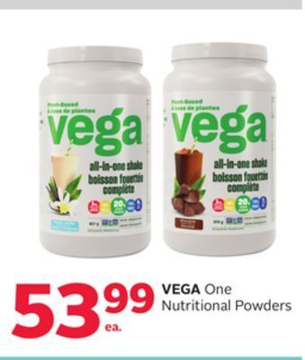 Rexall Vega one nutritional powders offer