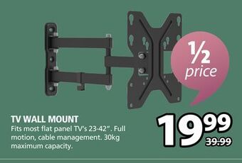 JYSK Tv wall mount fits most flat panel tv's 23-42 offer