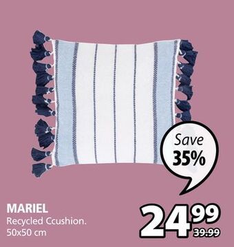 JYSK Mariel recycled cushion offer