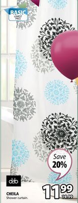 JYSK Cheila shower curtain offer