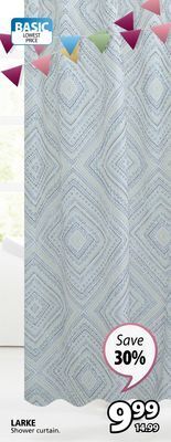 JYSK Larke shower curtain offer