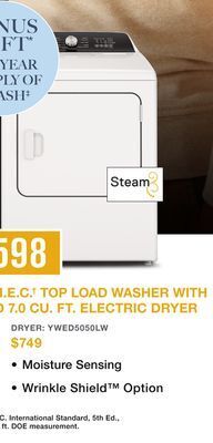 Coast Appliances Whirlpool 7.0 cu. ft. electric dryer offer