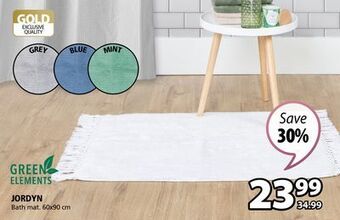 JYSK Green elements jordyn bath mat offer