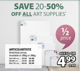 JYSK Artico/artiste stretched canvas offer
