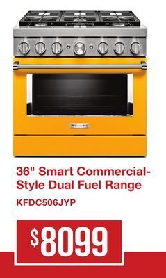 Coast Appliances 36 smart commercial- style dual fuel range offer