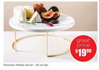 Kitchen Stuff Plus Porcelain marble server offer