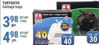 Rossy Tuffguys garbage bags offer