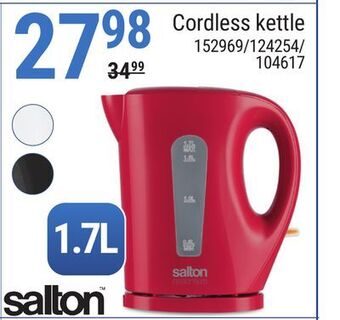 Rossy Salton cordless kettle offer