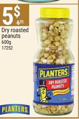 Rossy Planters dry roasted peanuts offer